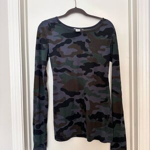 Hard Tail Camouflage Long Sleeve Top